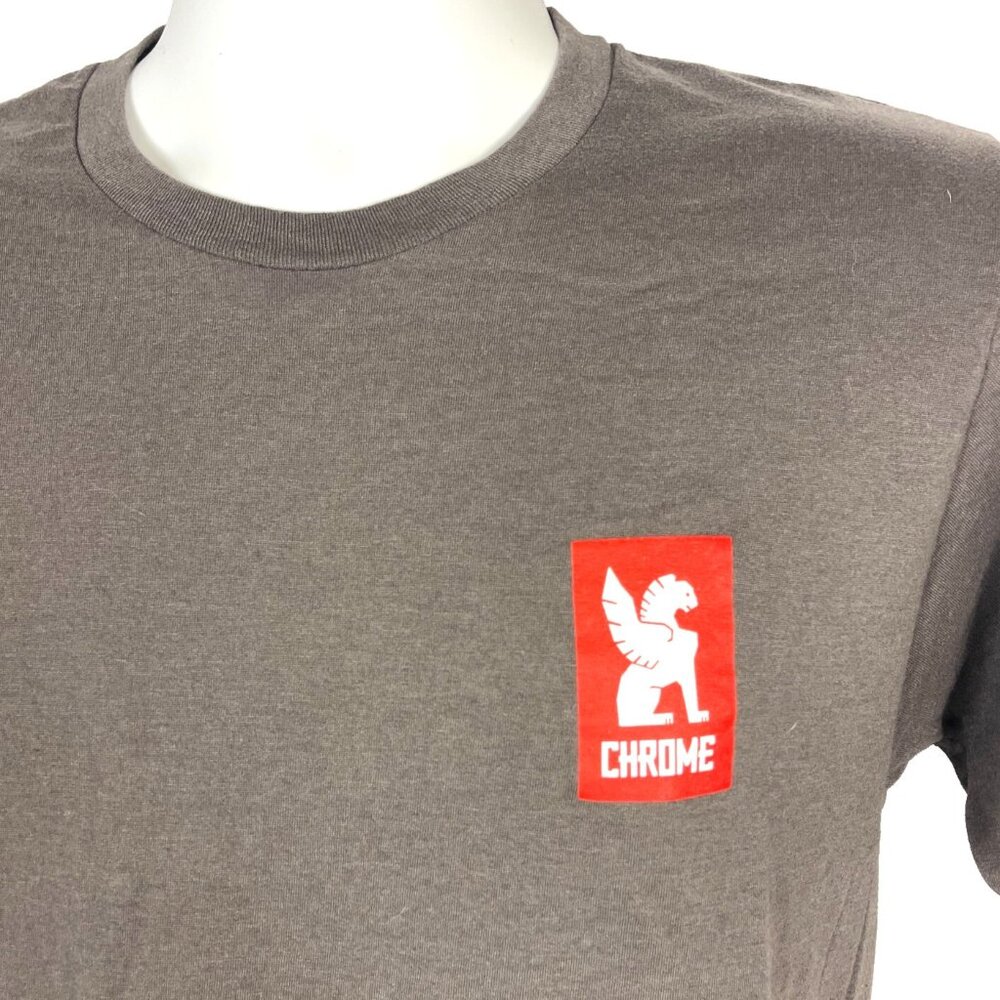 Chrome Logo Mens T-Shirt size Small 34x27 Griffin SF Urban Bike Messenger